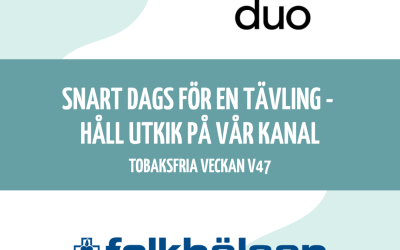 Tobaksfria veckan v47 - tävling på kommande!